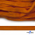 Шнур плетеный (плоский) d-12 мм, (уп.90+/-1м), 100% полиэстер, цв.267 - оранжевый - купить в Нальчике. Цена: 8.62 руб.