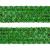 Тесьма с пайетками D4, шир. 35 мм/уп. 25+/-1 м, цвет зелёный - купить в Нальчике. Цена: 1 308.30 руб.