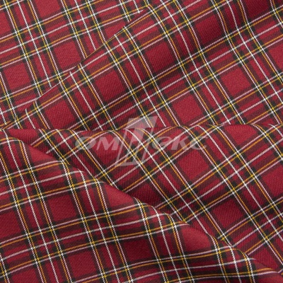 Ткань костюмная клетка 24379 2012, 230 гр/м2, шир.150см, цвет бордовый/бел/жел - купить в Нальчике. Цена 539.74 руб.