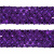 Тесьма с пайетками 12, шир. 35 мм/уп. 25+/-1 м, цвет фиолет - купить в Нальчике. Цена: 1 308.30 руб.