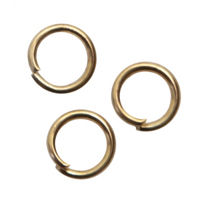 Кольцо  соединительное для бижутерии 5 мм, цв.-золото - купить в Нальчике. Цена: 0.44 руб.