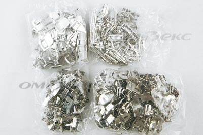 Крючки брючные 4 шипа "Стром" 144 шт. никель - купить в Нальчике. Цена: 383.97 руб.