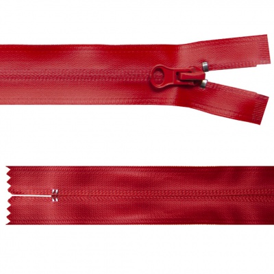 Молния водонепроницаемая PVC Т-7, 20 см, неразъемная, цвет (820)-красный - купить в Нальчике. Цена: 21.56 руб.