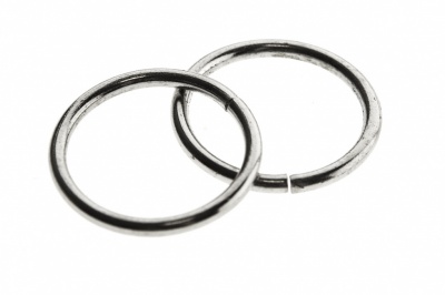 Кольцо металлическое d-15 мм, цв.-никель - купить в Нальчике. Цена: 2.45 руб.