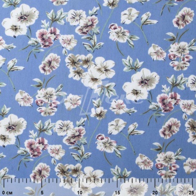 Плательная ткань "Фламенко" 12.1, 80 гр/м2, шир.150 см, принт растительный - купить в Нальчике. Цена 241.49 руб.