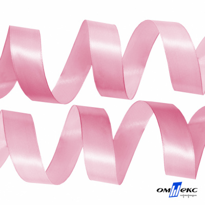 050-нежно-розовый Лента атласная упаковочная (В) 85+/-5гр/м2, шир.25 мм (1/2), 25+/-1 м - купить в Нальчике. Цена: 53.96 руб.