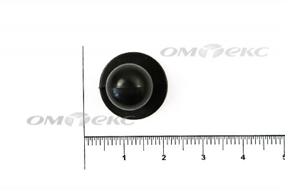 Пуговица поварская "Пукля", 10 мм, цвет чёрный - купить в Нальчике. Цена: 2.03 руб.