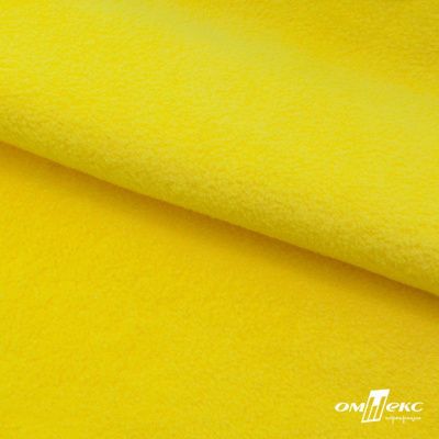 Флис DTY 14-0760, 240 г/м2, шир. 150 см, цвет яркий желтый - купить в Нальчике. Цена 640.46 руб.