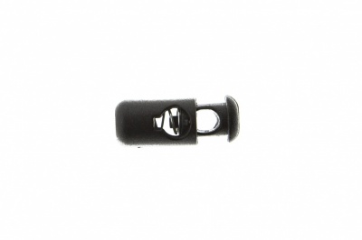 8108 Фиксатор пластиковый "Бочонок", 20х8 мм, цвет чёрный - купить в Нальчике. Цена: 1.29 руб.
