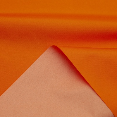 Поли понж (Дюспо) 17-1350, PU/WR, 65 гр/м2, шир.150см, цвет оранжевый - купить в Нальчике. Цена 82.93 руб.