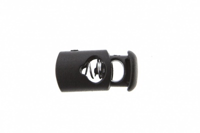 8021 Фиксатор пластиковый "Цилиндр", 20х10 мм, цвет чёрный - купить в Нальчике. Цена: 1.29 руб.