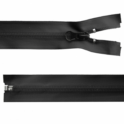 Молния водонепроницаемая PVC Т-7, 100 см, разъемная, цвет чёрный - купить в Нальчике. Цена: 61.89 руб.