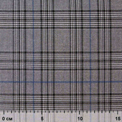 Ткань костюмная "Клер" 80% P, 16% R, 4% S, 200 г/м2, шир.150 см,#3 цв-серый/синий - купить в Нальчике. Цена 412.02 руб.