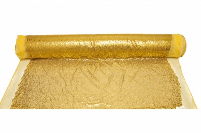 Сетка с пайетками №6, 188 гр/м2, шир.130см, цвет золото - купить в Нальчике. Цена 371.02 руб.