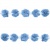 Тесьма плетеная "Рюш", упак. 9,14 м, цвет голубой - купить в Нальчике. Цена: 45.87 руб.