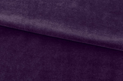 Бархат стрейч, 240 гр/м2, шир.160см, (2,4 м/кг), цвет 27/фиолет - купить в Нальчике. Цена 886.02 руб.