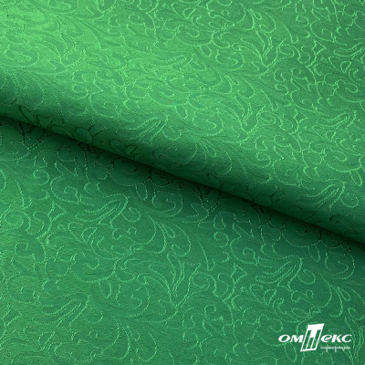 Ткань жаккард королевский, 100% полиэстр 180 г/м 2, шир.150 см, цв-зеленый - купить в Нальчике. Цена 293.39 руб.