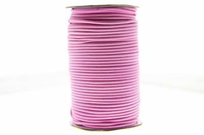 0370-1301-Шнур эластичный 3 мм, (уп.100+/-1м), цв.141- розовый - купить в Нальчике. Цена: 459.62 руб.