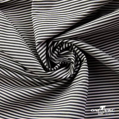 Ткань сорочечная Полоска Кенди, 115 г/м2, 58% пэ,42% хл, шир.150 см, цв.6-черный, (арт.110) - купить в Нальчике. Цена 306.69 руб.