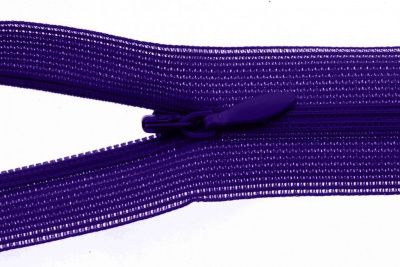 Молния потайная Т3 866, 50 см, капрон, цвет фиолетовый - купить в Нальчике. Цена: 8.62 руб.