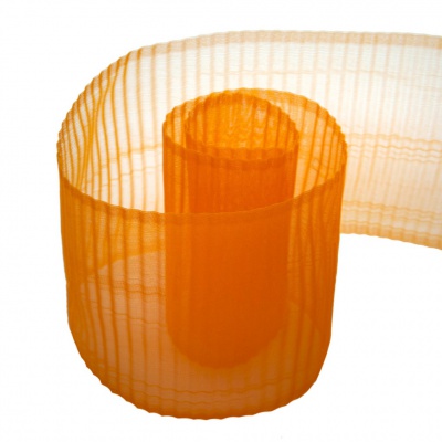 Лента капроновая "Гофре", шир. 110 мм/уп. 50 м, цвет оранжевый - купить в Нальчике. Цена: 26.93 руб.