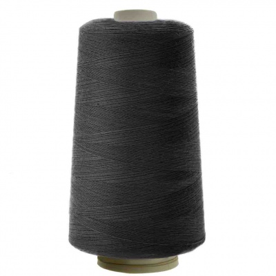Швейные нитки (армированные) 28S/2, нам. 2 500 м, цвет чёрный - купить в Нальчике. Цена: 139.91 руб.