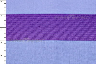 Окантовочная тесьма №0225, шир. 22 мм (в упак. 100 м), цвет фиолет - купить в Нальчике. Цена: 271.60 руб.