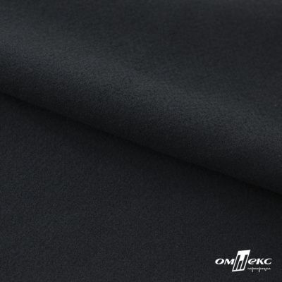Трикотажное полотно "Капри" 100% полиэстр, 152см, 320 г/м2, чёрный, м - купить в Нальчике. Цена 374 руб.