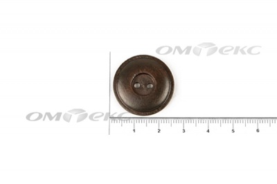 Пуговица деревянная круглая №54 (25мм) - купить в Нальчике. Цена: 4.12 руб.