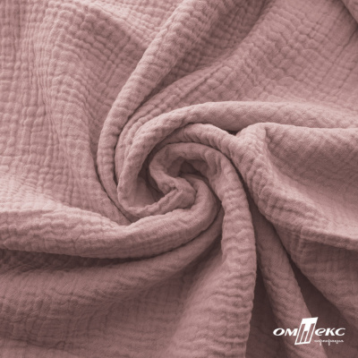 Ткань Муслин, 100% хлопок, 125 гр/м2, шир. 135 см   Цв. Пудра Розовый   - купить в Нальчике. Цена 388.08 руб.