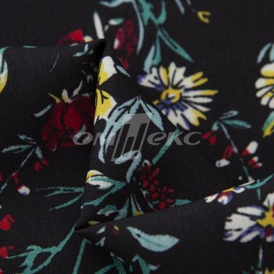 Плательная ткань "Фламенко" 6.2, 80 гр/м2, шир.150 см, принт растительный - купить в Нальчике. Цена 239.03 руб.