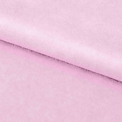 Велюр JS LIGHT 1, 220 гр/м2, шир.150 см, (3,3 м/кг), цвет бл.розовый - купить в Нальчике. Цена 1 055.34 руб.