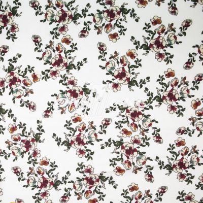 Плательная ткань "Фламенко" 23.1, 80 гр/м2, шир.150 см, принт растительный - купить в Нальчике. Цена 264.56 руб.