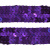 Тесьма с пайетками 12, шир. 20 мм/уп. 25+/-1 м, цвет фиолет - купить в Нальчике. Цена: 778.19 руб.