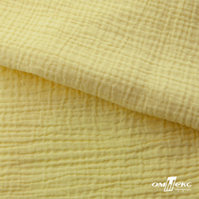 Ткань Муслин, 100% хлопок, 125 гр/м2, шир. 135 см (12-0824) цв.лимон нюд - купить в Нальчике. Цена 337.25 руб.