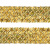 Тесьма с пайетками D16, шир. 35 мм/уп. 25+/-1 м, цвет золото - купить в Нальчике. Цена: 1 281.60 руб.