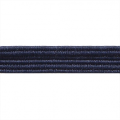 Резиновые нити с текстильным покрытием, шир. 6 мм ( упак.30 м/уп), цв.- 117-т.синий - купить в Нальчике. Цена: 152.05 руб.