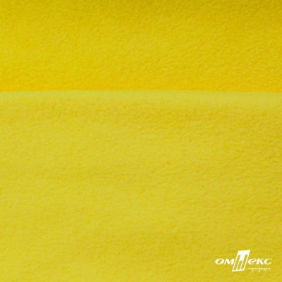Флис DTY 14-0760, 240 г/м2, шир. 150 см, цвет яркий желтый - купить в Нальчике. Цена 640.46 руб.