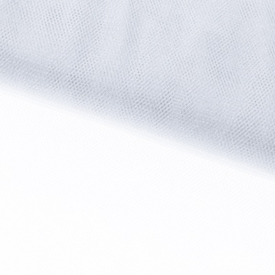 Трикотажное полотно Тюль Кристалл, 100% полиэфир, 16-01/белый, 15гр/м2, шир.160см. - купить в Нальчике. Цена 129.70 руб.