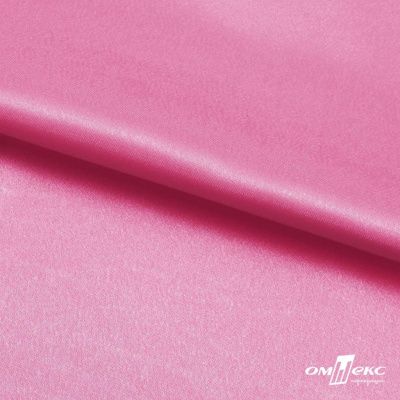 Поли креп-сатин 15-2215, 125 (+/-5) гр/м2, шир.150см, цвет розовый - купить в Нальчике. Цена 155.57 руб.