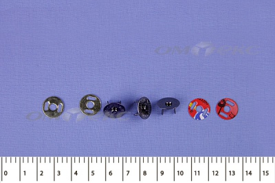 Кнопки магнитные МКМ-02, диам. 18 мм, чёрный никель - купить в Нальчике. Цена: 14.49 руб.