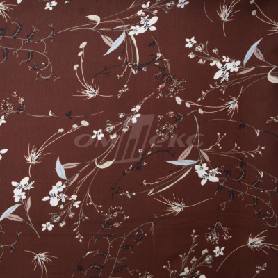 Плательная ткань "Фламенко" 2.2, 80 гр/м2, шир.150 см, принт растительный - купить в Нальчике. Цена 239.03 руб.