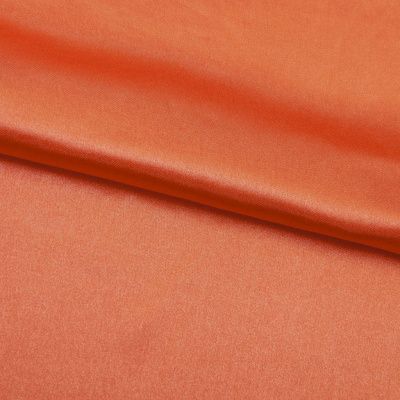 Поли креп-сатин 18-1445, 120 гр/м2, шир.150см, цвет оранжевый - купить в Нальчике. Цена 155.57 руб.