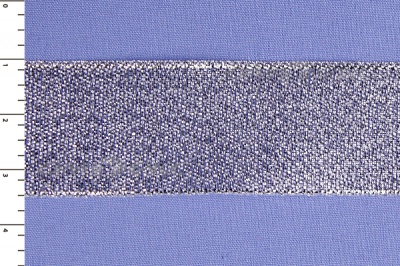Лента парча MR-25, 25мм (33 м)  серебро - купить в Нальчике. Цена: 403.62 руб.
