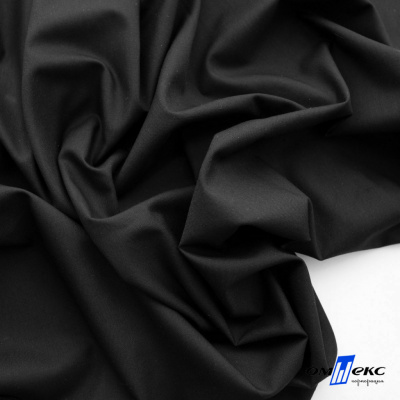 Ткань сорочечная Темза, 80%полиэстр 20%вискоза, 120 г/м2 ш.150 см, цв.черный - купить в Нальчике. Цена 269.93 руб.