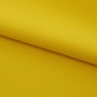 Креп стрейч Амузен 14-0756, 85 гр/м2, шир.150см, цвет жёлтый - купить в Нальчике. Цена 196.05 руб.