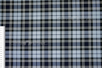 Ткань костюмная клетка Т7274 2004, 220 гр/м2, шир.150см, цвет т.синий/гол/бел - купить в Нальчике. Цена 