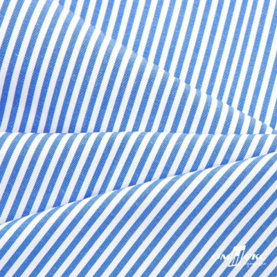 Ткань сорочечная Полоска Кенди, 115 г/м2, 58% пэ,42% хл, шир.150 см, цв.3-синий, (арт.110) - купить в Нальчике. Цена 306.69 руб.
