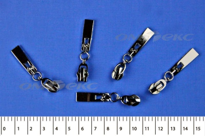 Слайдер декоративный, металлический №1/спираль Т7/никель - купить в Нальчике. Цена: 6.29 руб.