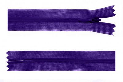Молния потайная Т3 866, 50 см, капрон, цвет фиолетовый - купить в Нальчике. Цена: 8.62 руб.